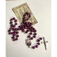 Ruženec s relikviou - sv. Páter PIO