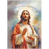 Pohľadnica veľkonočná s textom 3D efekt