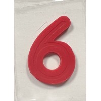 Číslica 6 na paškál - 3,5 cm