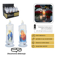 LED svieca Panna Mária