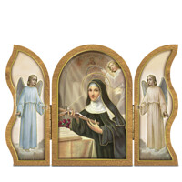 Triptych oltárik - sv. Rita